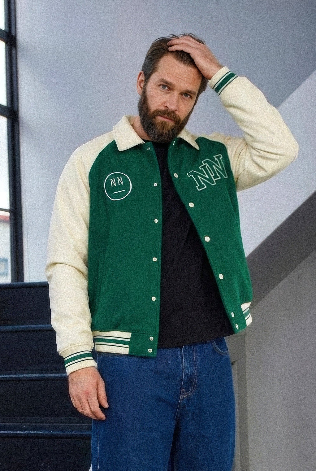 NN Sleeve Baseball Jacket | Premium Varsity Streetwear | Naughty