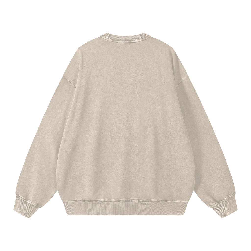 Men's Snow Wash Oversized Sweatshirt
