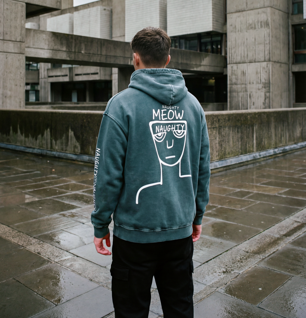 FACE Snow Washed Loose Hoodie
