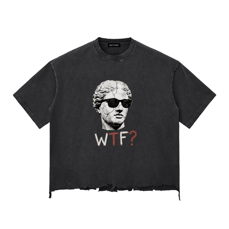 WTF? Raw-Hem Boxy T-Shirt