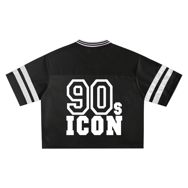 90s Icon Mesh Boxy Tee - Breathable Streetwear Essential