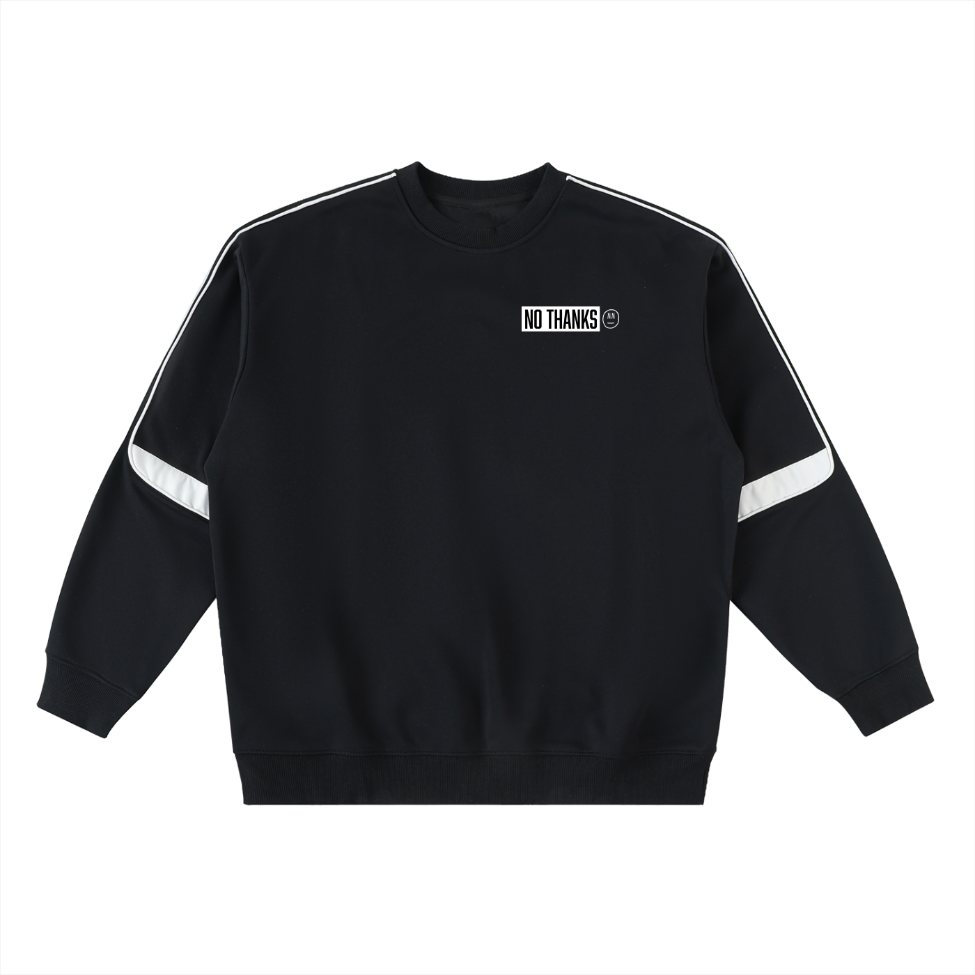 No Thanks Oversized Taped Sweatshirt