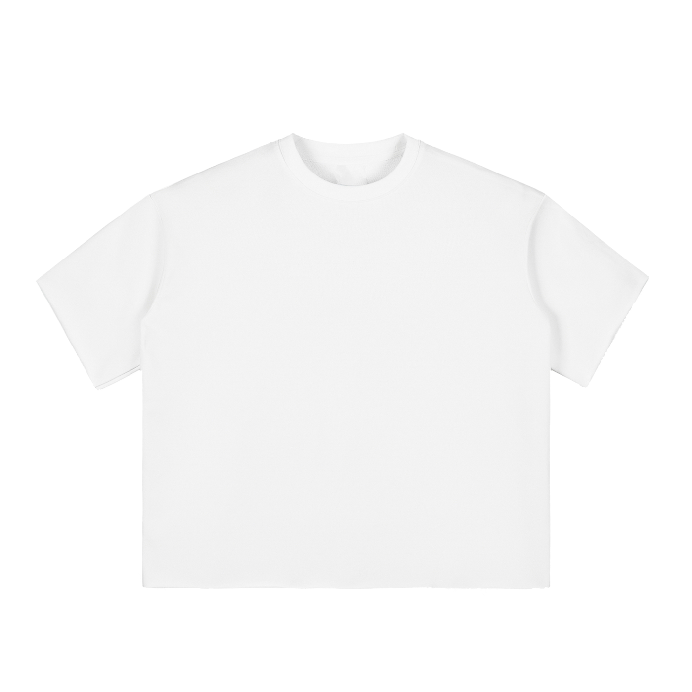 Buttered Boxy Raw-Edge T-Shirt