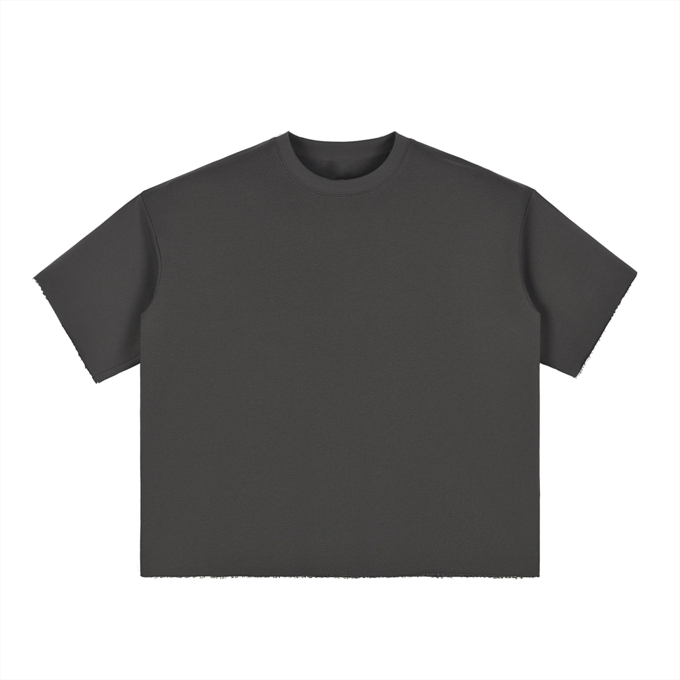 Buttered Boxy Raw-Edge T-Shirt