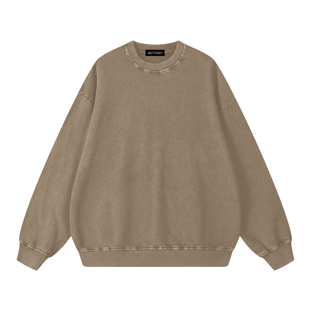 Men's Snow Wash Oversized Sweatshirt