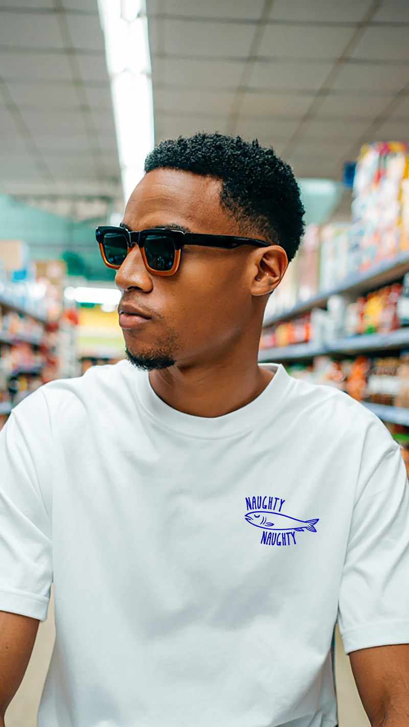 Sardines Loose Fit Cotton Tee