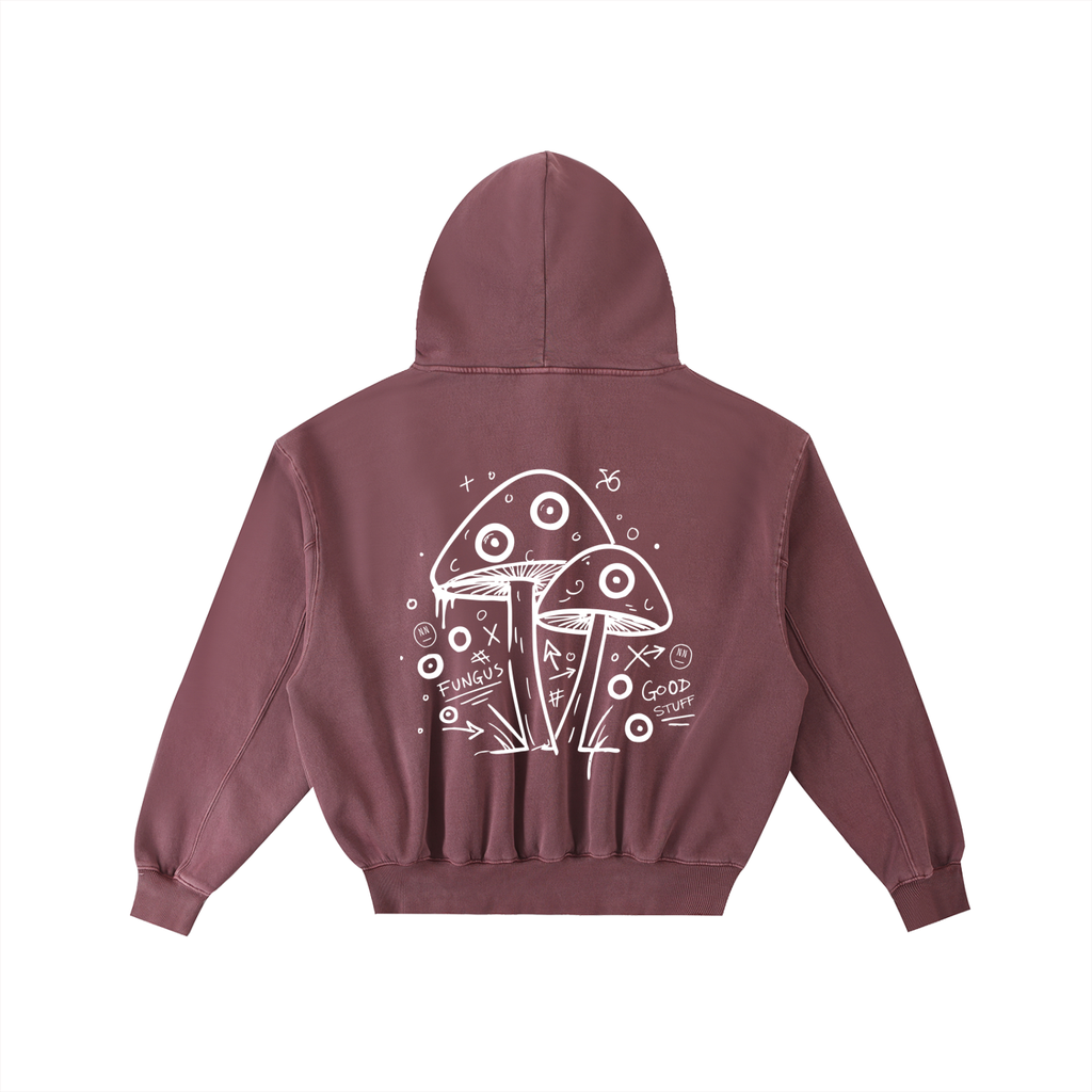 Good Stuff Frayed Washed Hoodie