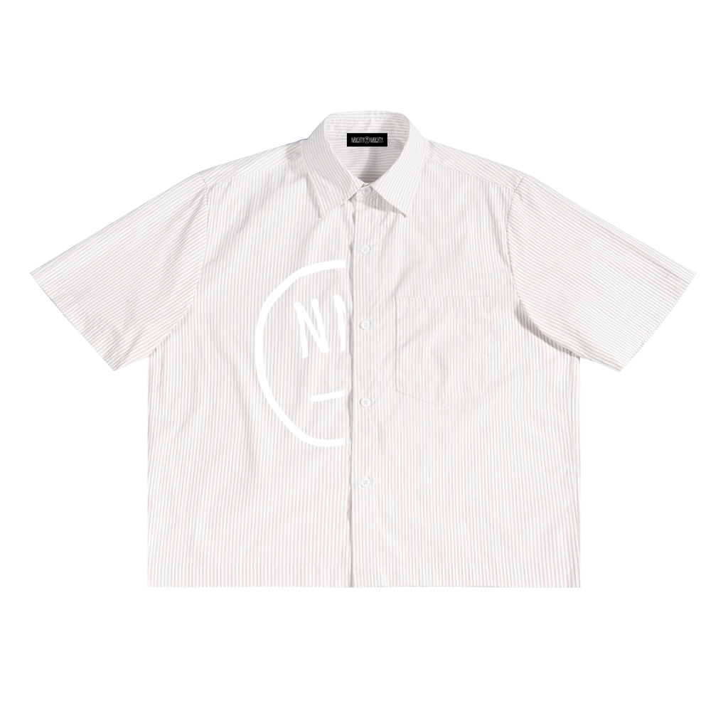 Oversized Vertical Stripe Boxy Shirt