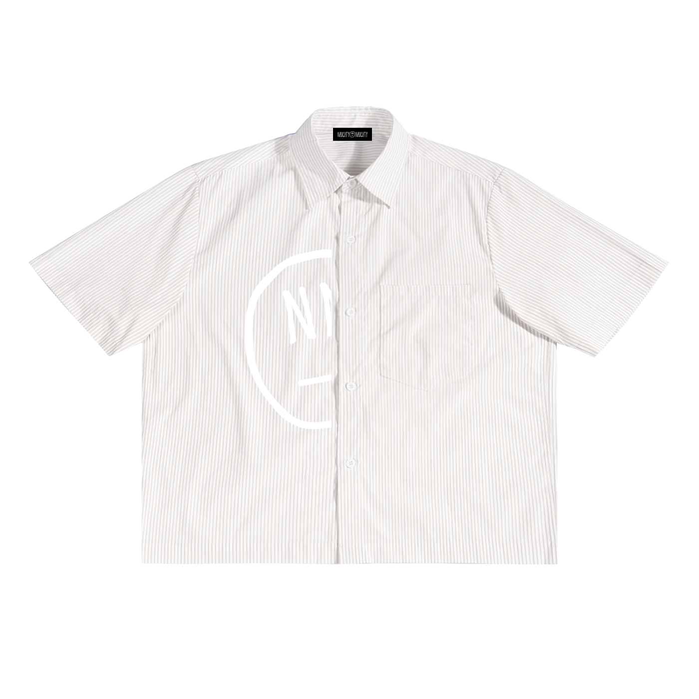 Oversized Vertical Stripe Boxy Shirt