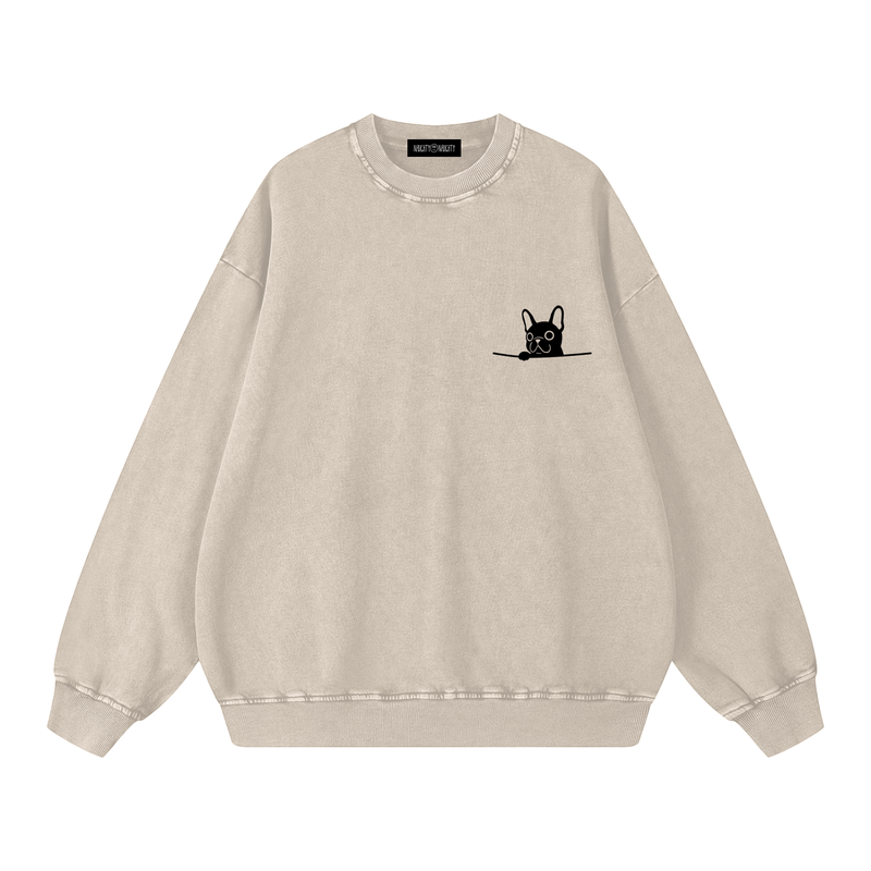 BadBoy Snow Washed Oversized Sweatshirt