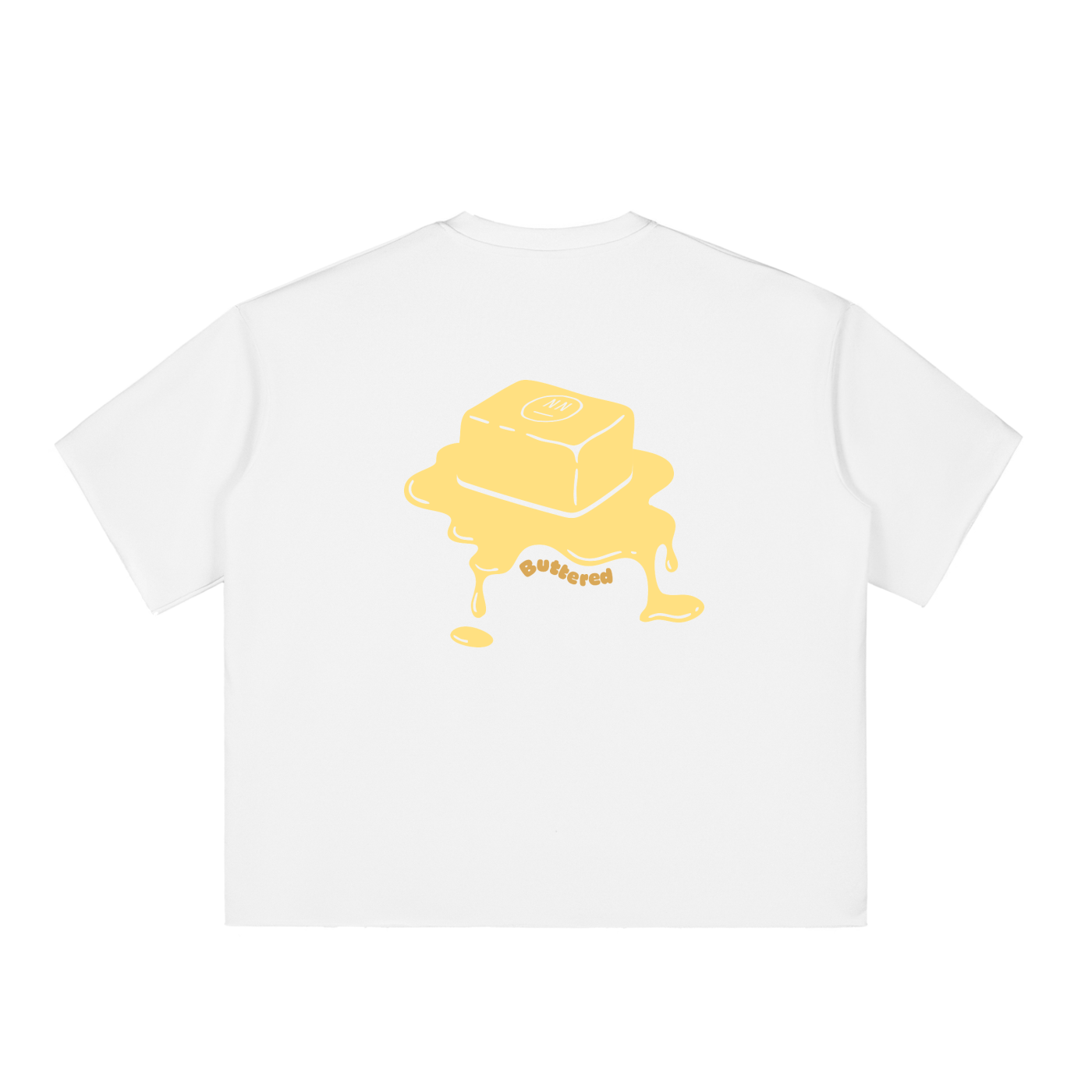 Buttered Boxy Raw-Edge T-Shirt