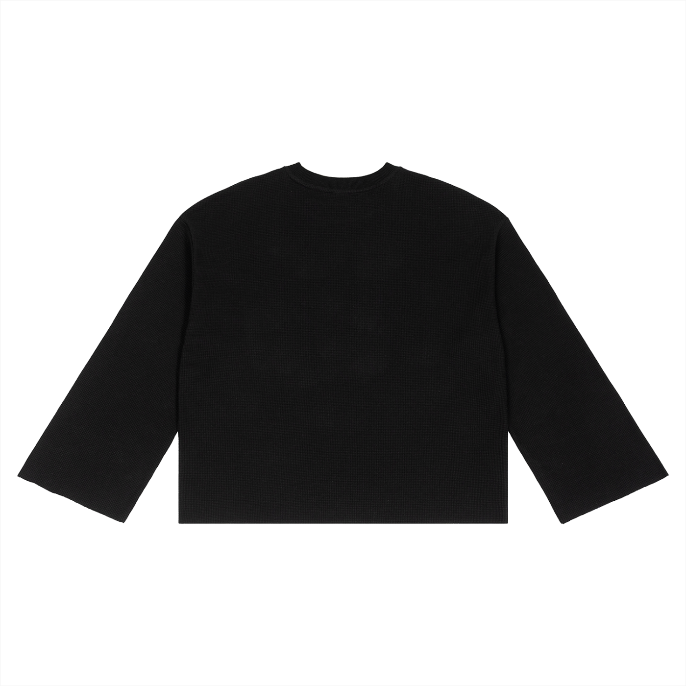 Simple Waffle Raw Edge T-Shirt