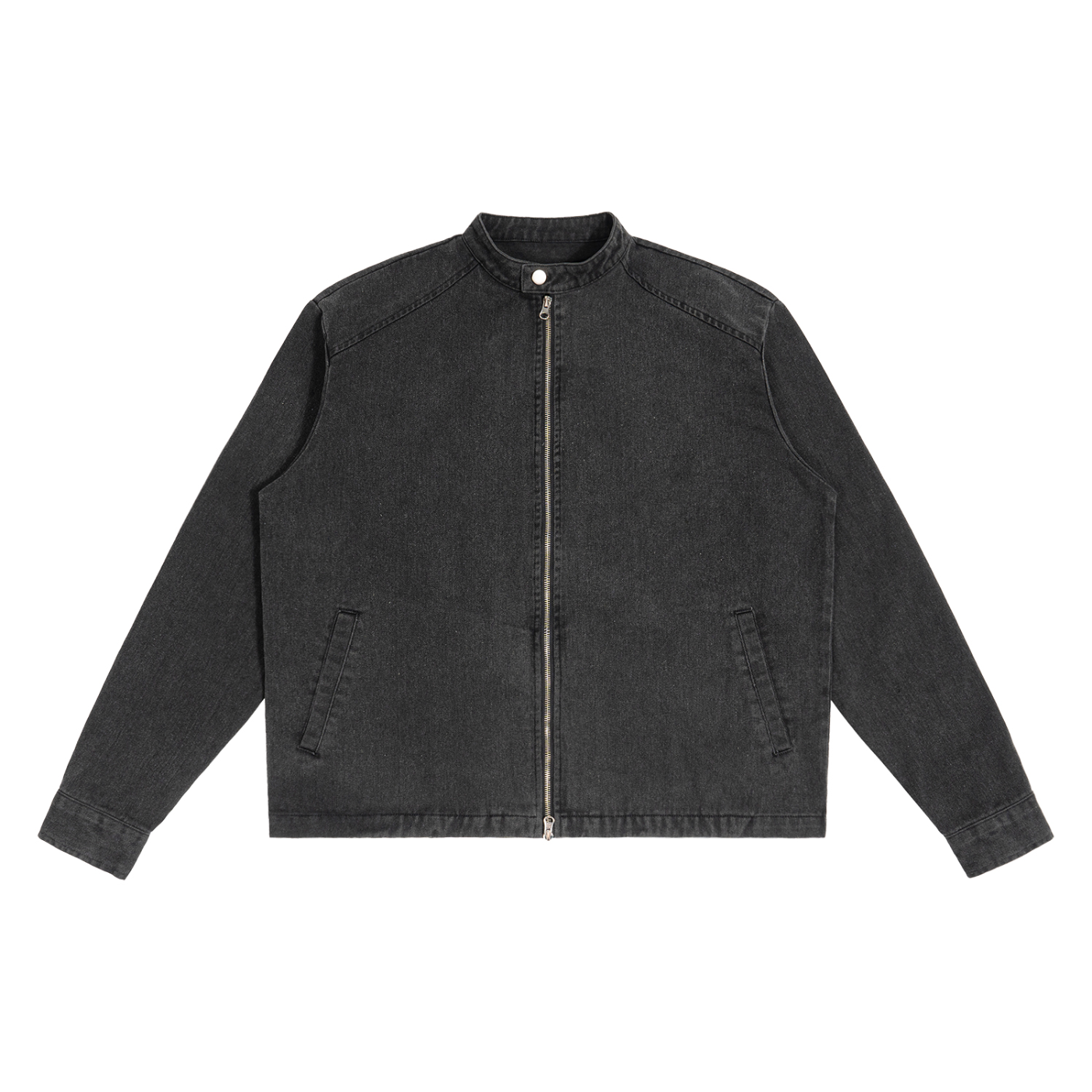 Vintage Washed Denim Jacket - Oversized Streetwear | Naughty Naughty