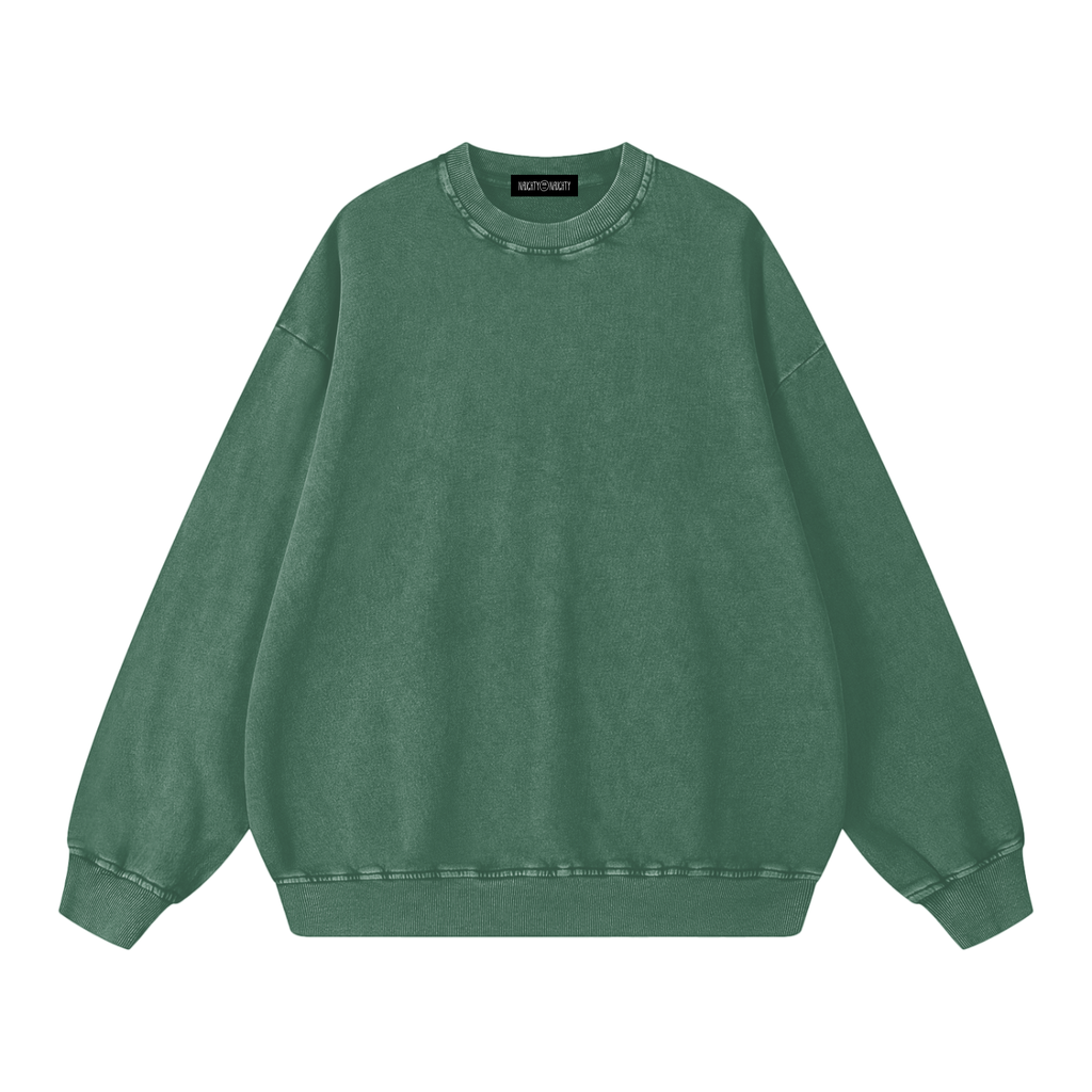 Men's Snow Wash Oversized Sweatshirt