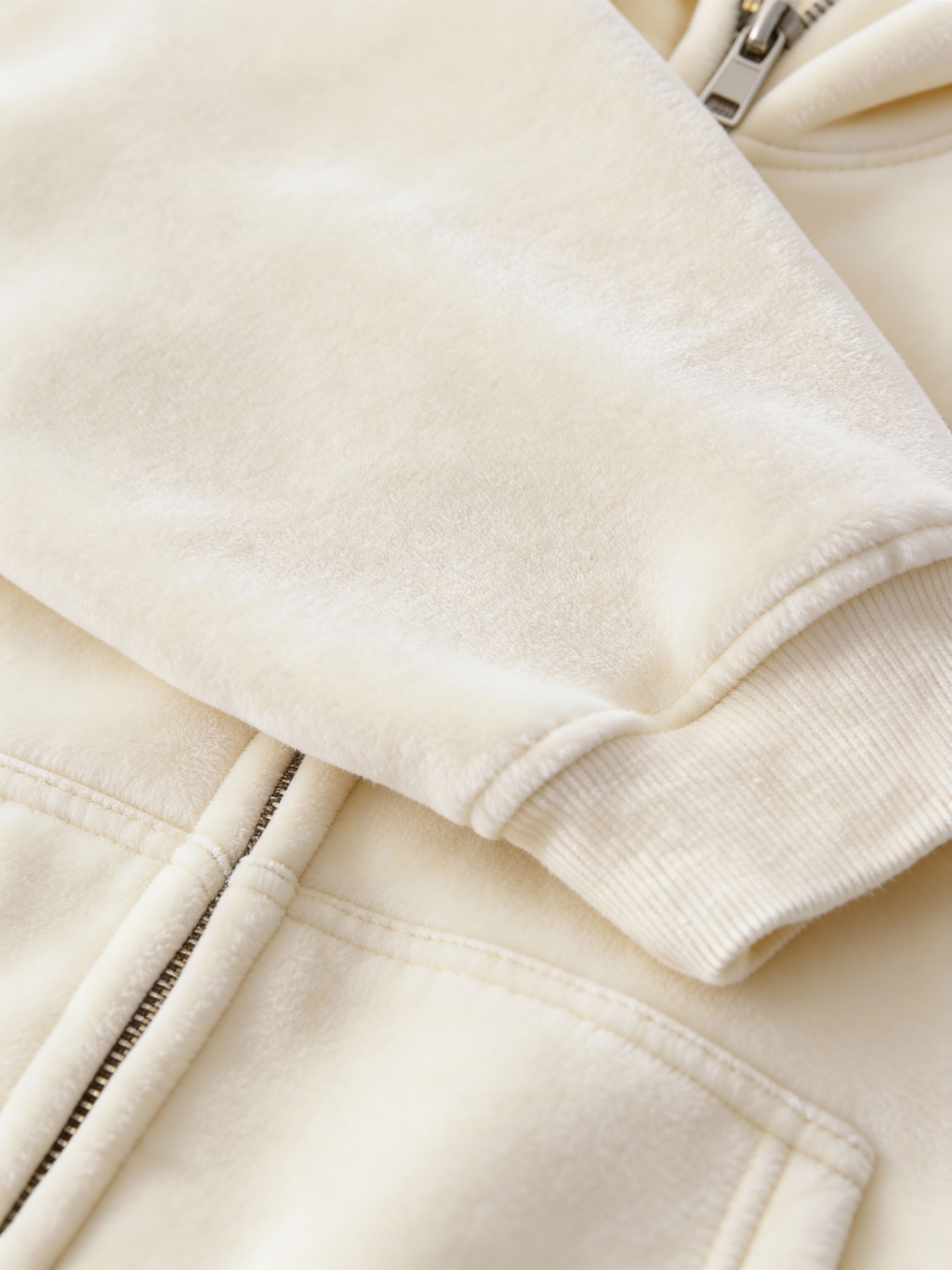 XOXO Zip-Through Boxy Fleece Hoodie