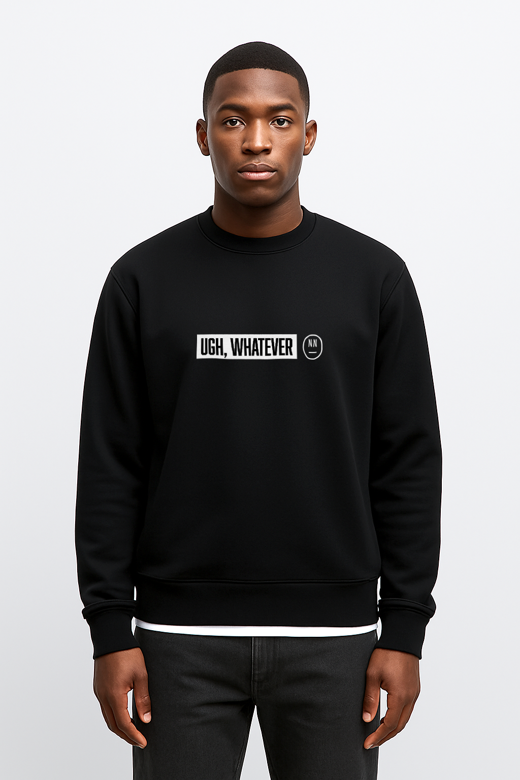 UGH WHATEVER Boxy Sweatshirt
