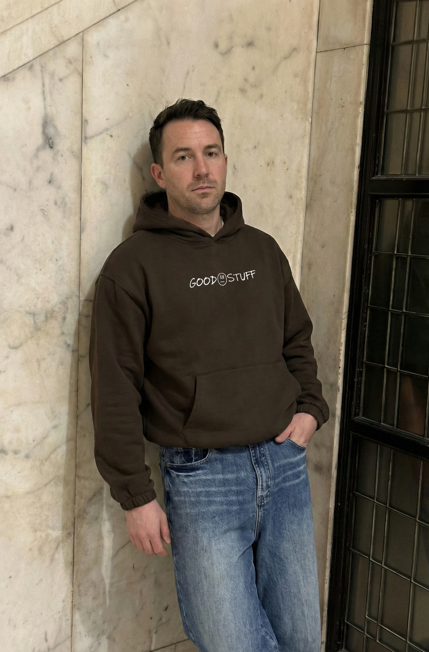 Good Stuff Boxy Cinched Hem Hoodie