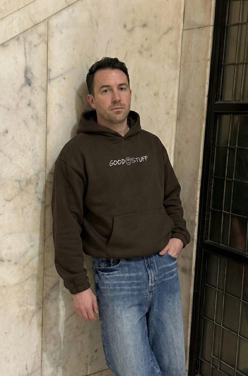 Good Stuff Boxy Cinched Hem Hoodie