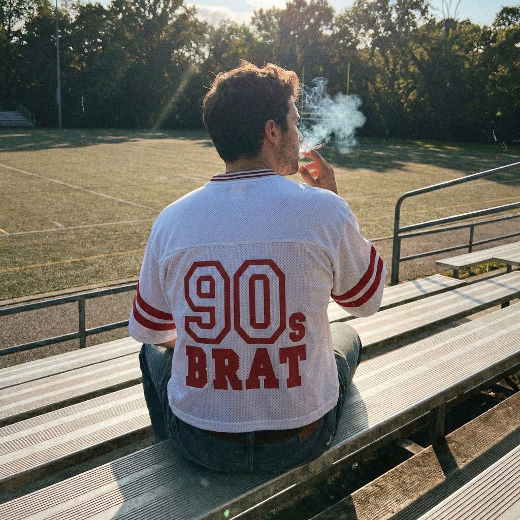 90s BRAT Mesh Boxy Tee