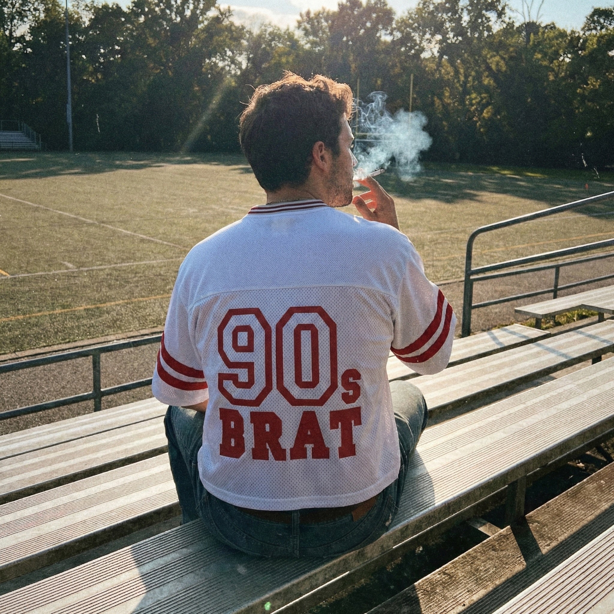 90s BRAT Mesh Boxy Tee