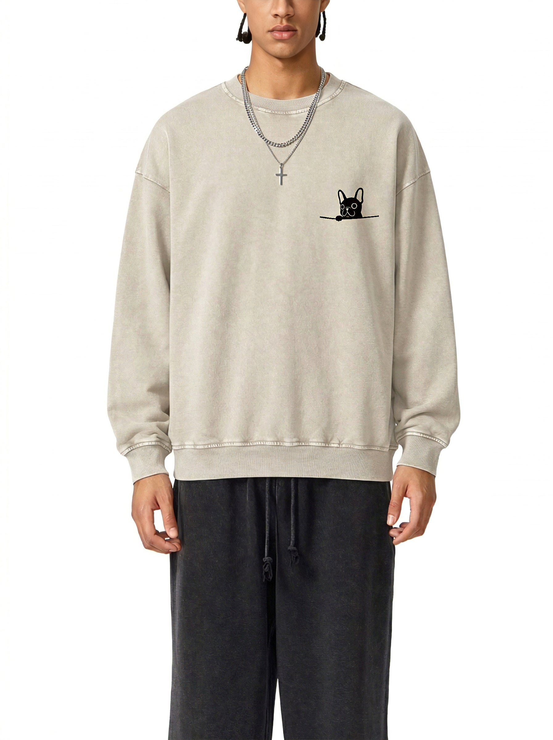 BadBoy Snow Washed Oversized Sweatshirt