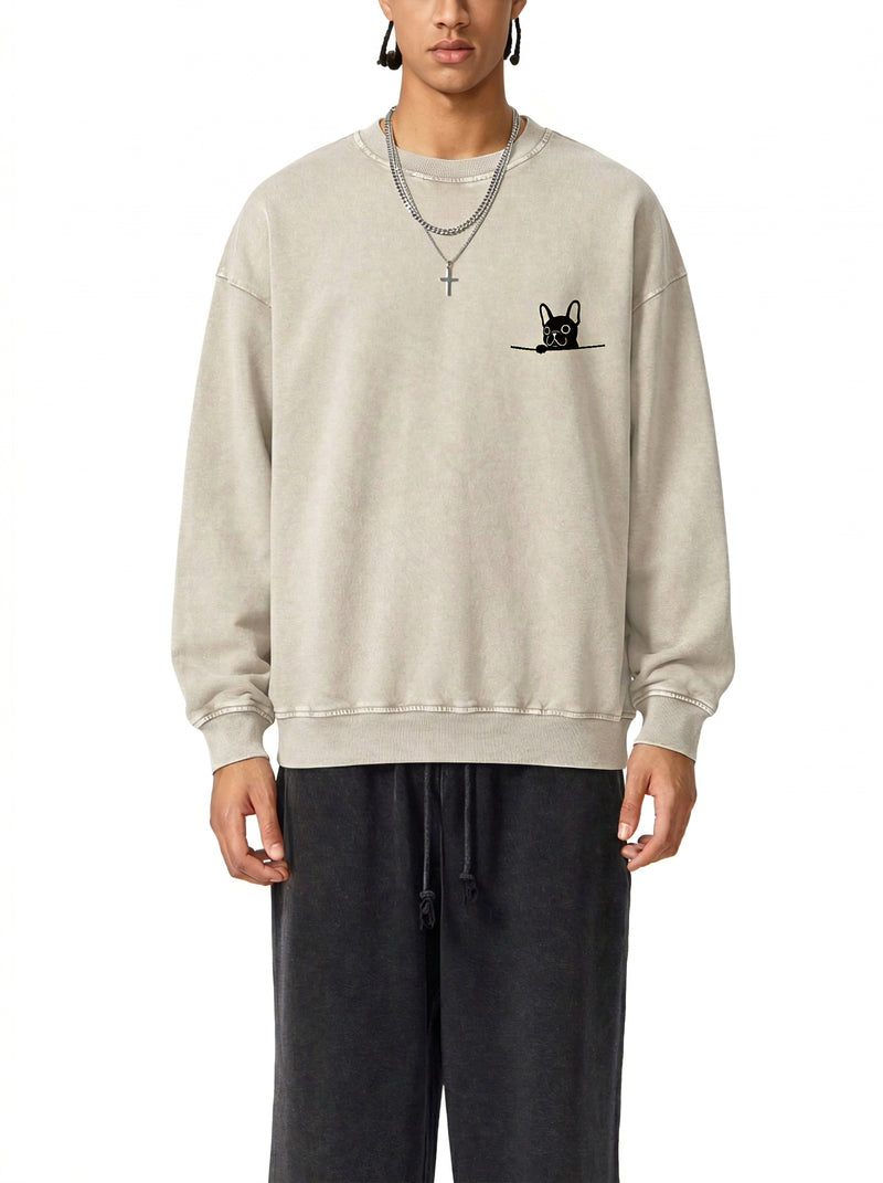 BadBoy Snow Washed Oversized Sweatshirt