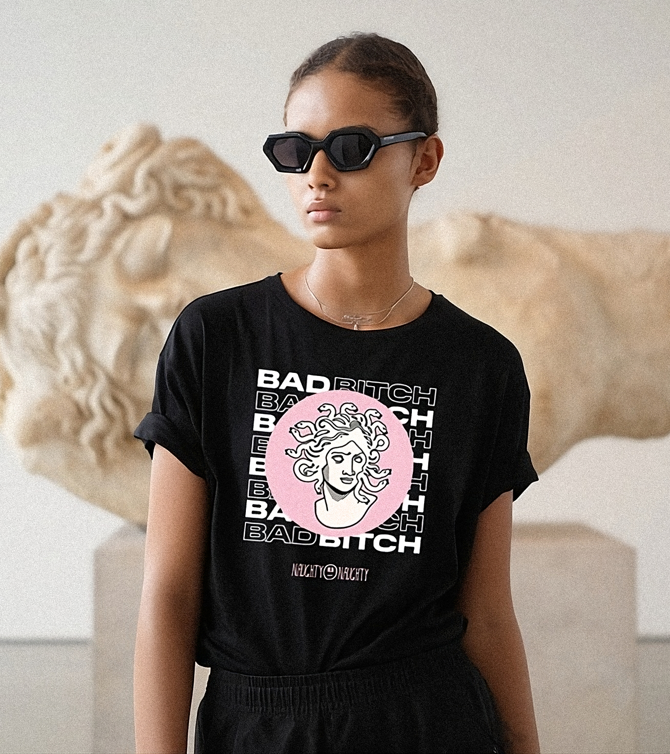 Bad Bitch Medusa Oversized Tee