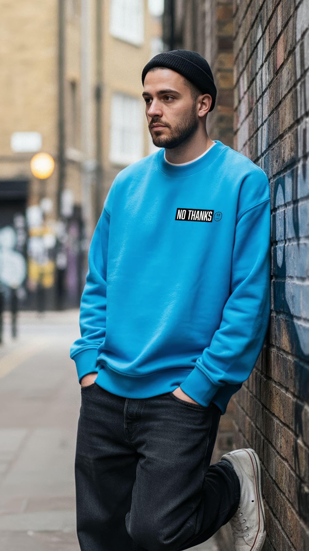 No Thanks Boxy Sweatshirt