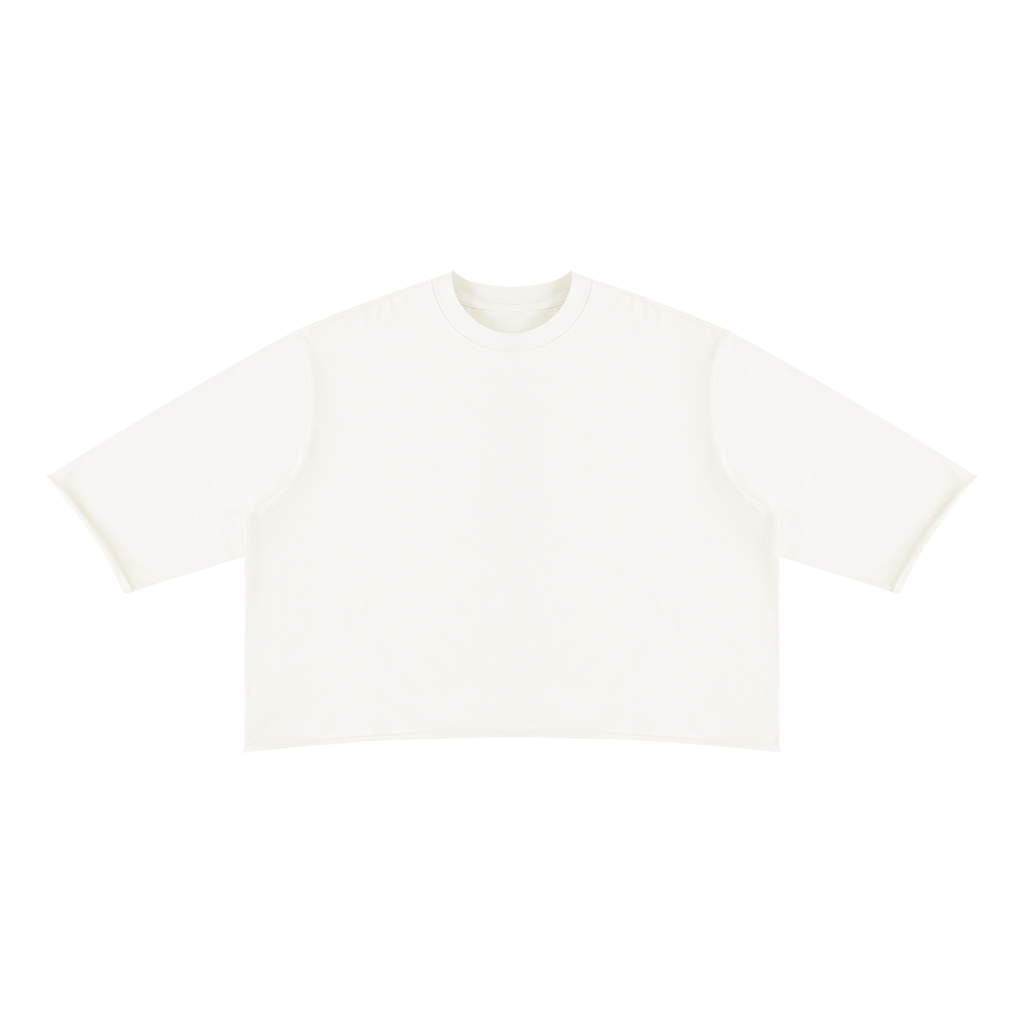 Mineral Wash Raw Hem Boxy T-Shirt