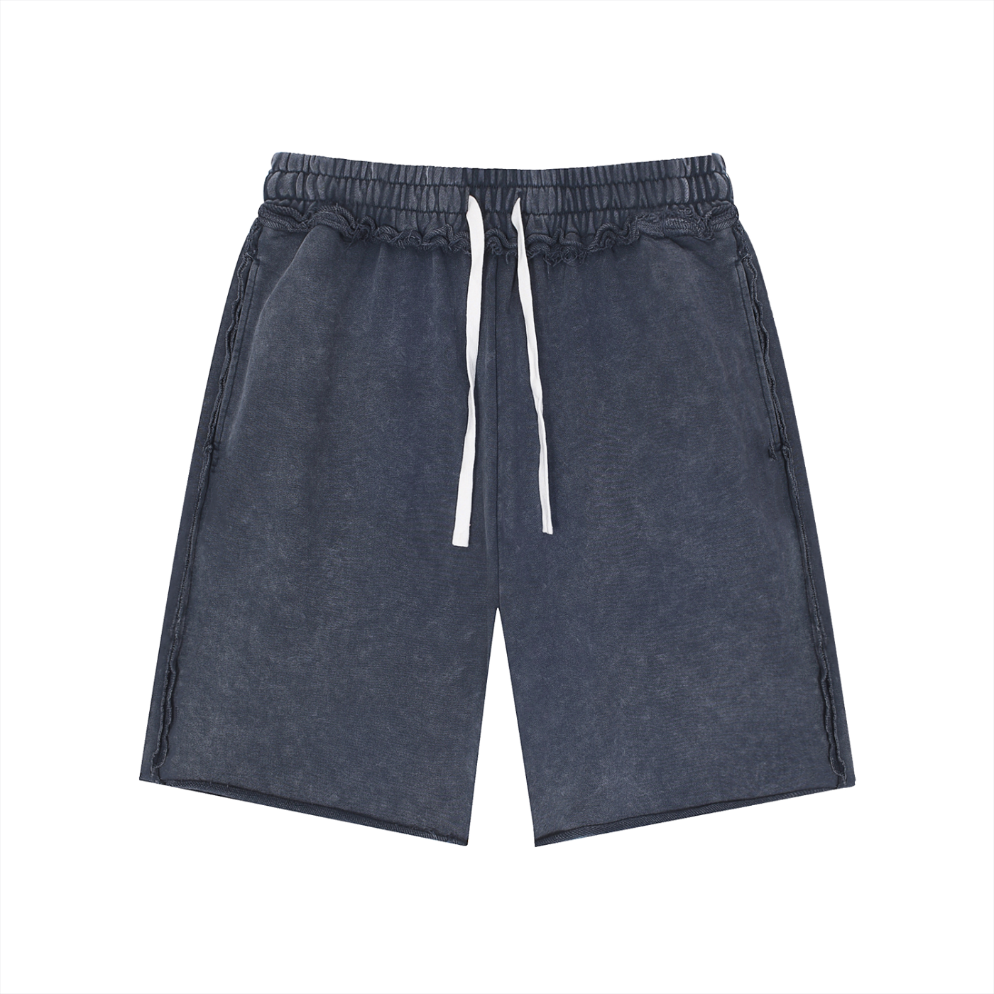 Mineral Wash Raw Edge Shorts