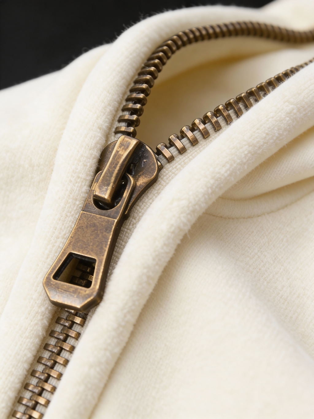 XOXO Zip-Through Boxy Fleece Hoodie