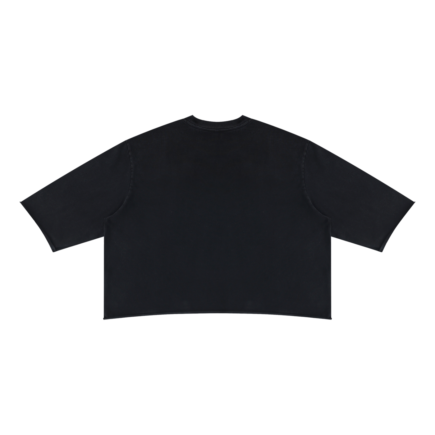 Mineral Wash Raw Hem Boxy T-Shirt