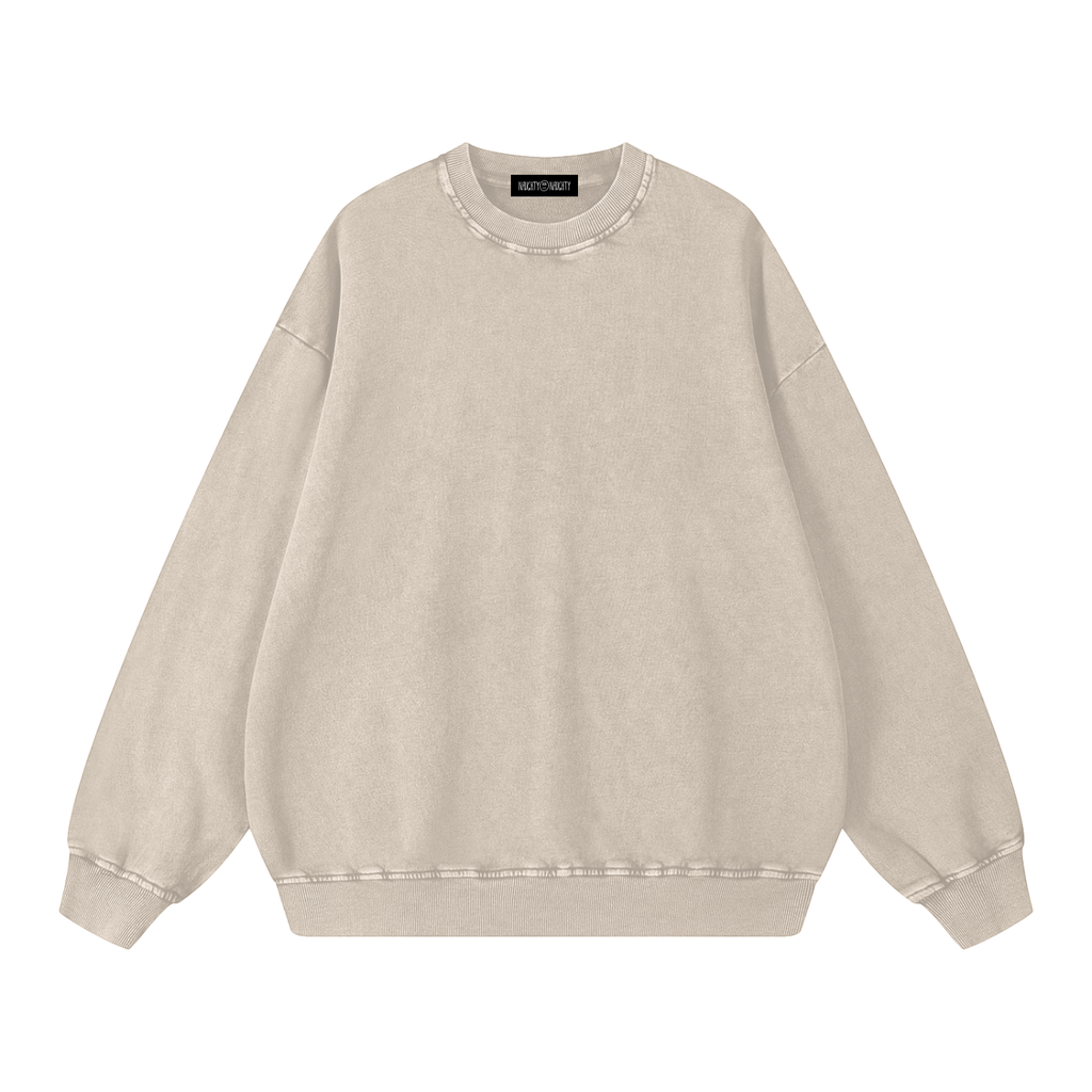 Men's Snow Wash Oversized Sweatshirt