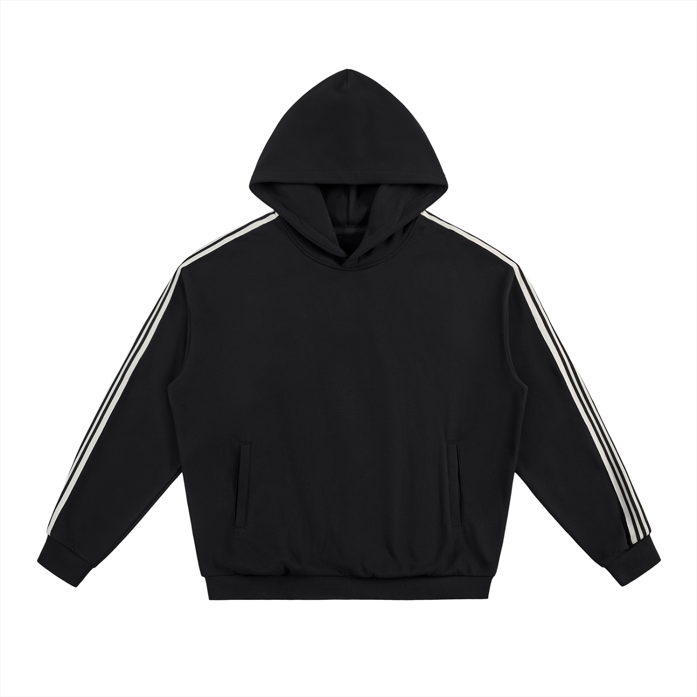 Side Stripe Drop-Shoulder Hoodie - Oversized Streetwear | Naughty