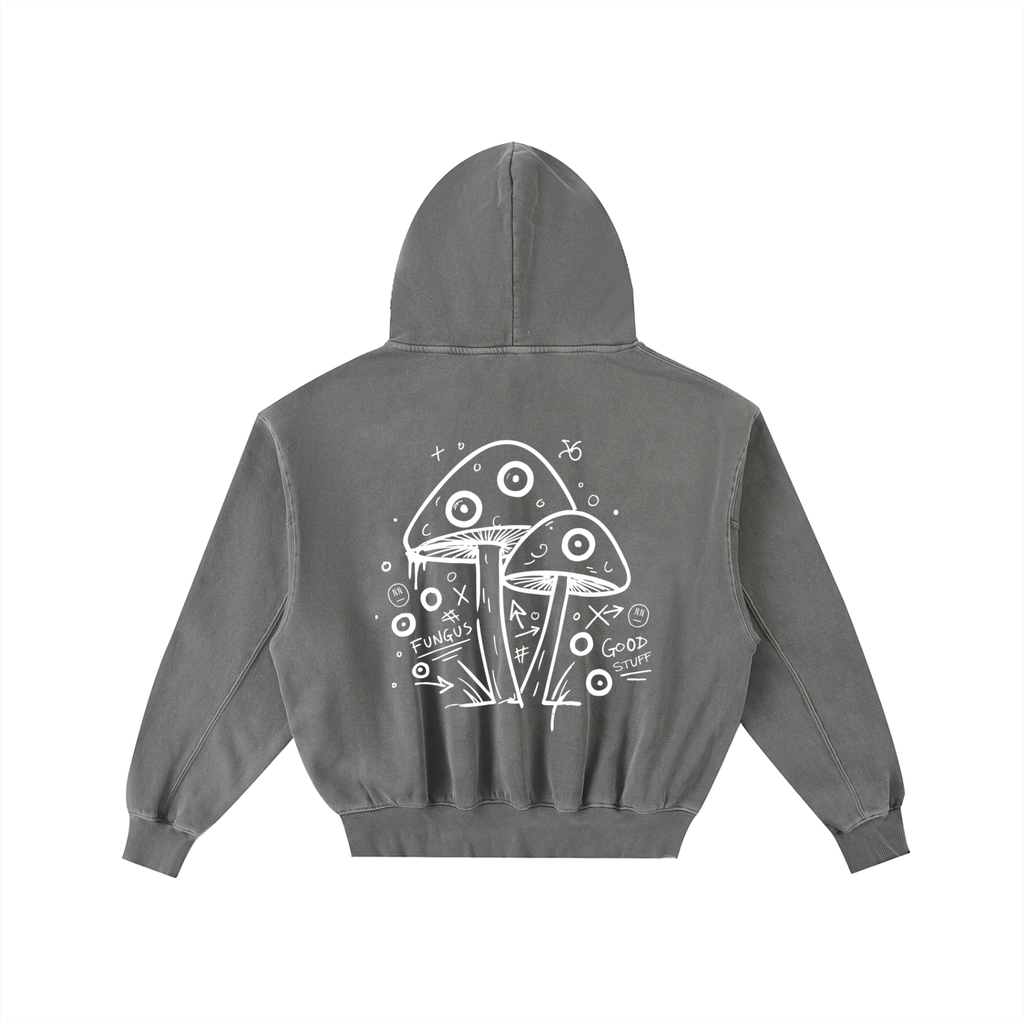 Good Stuff Frayed Washed Hoodie