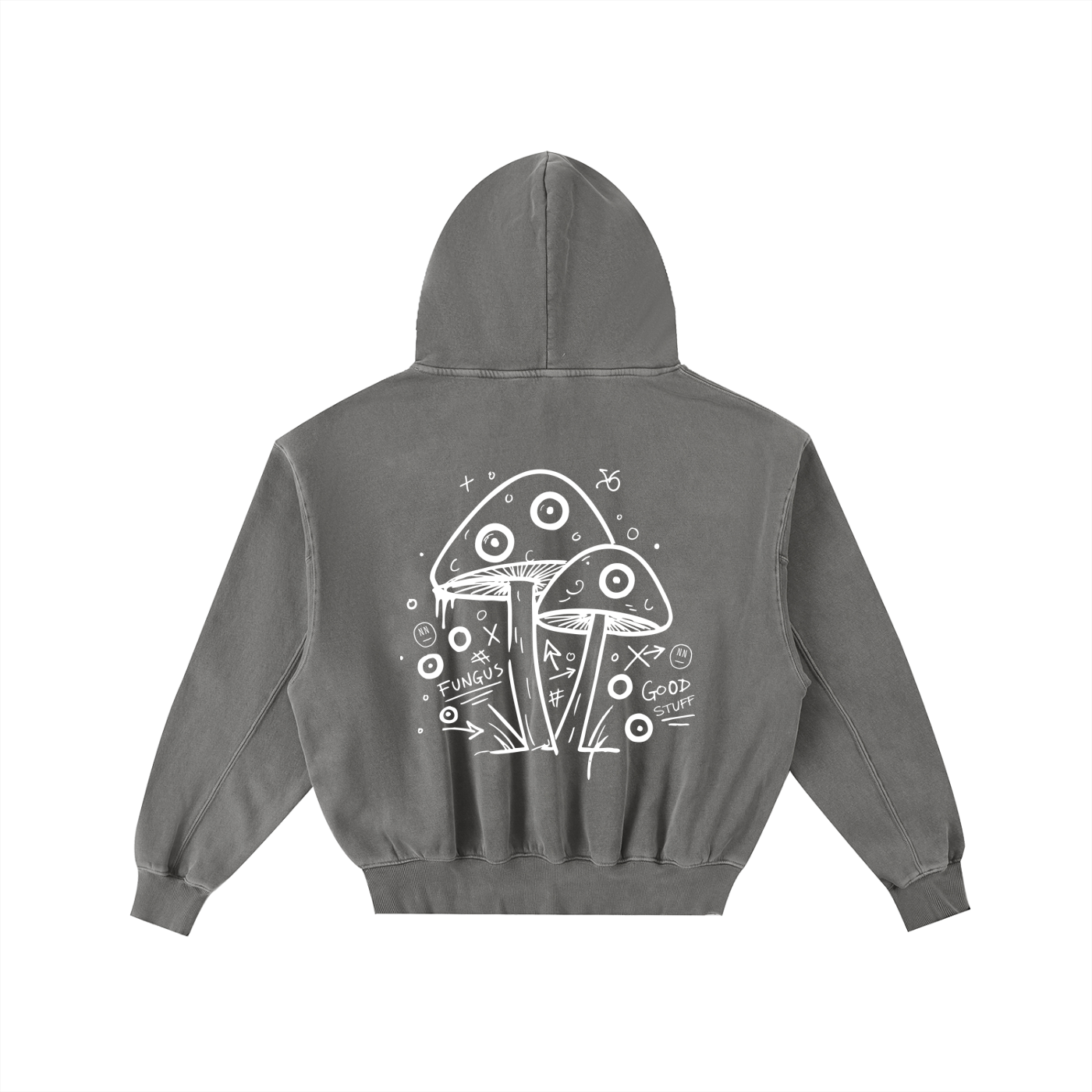 Good Stuff Frayed Washed Hoodie