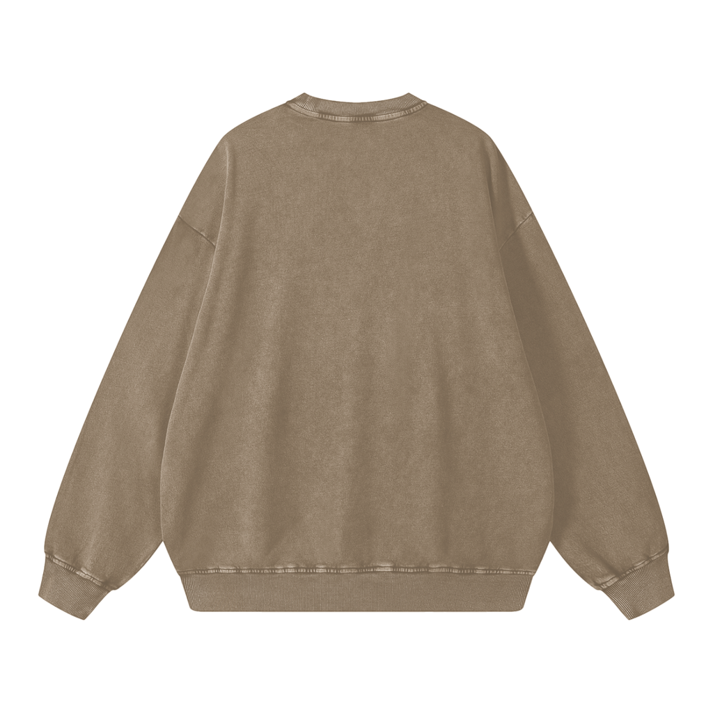 Men's Snow Wash Oversized Sweatshirt