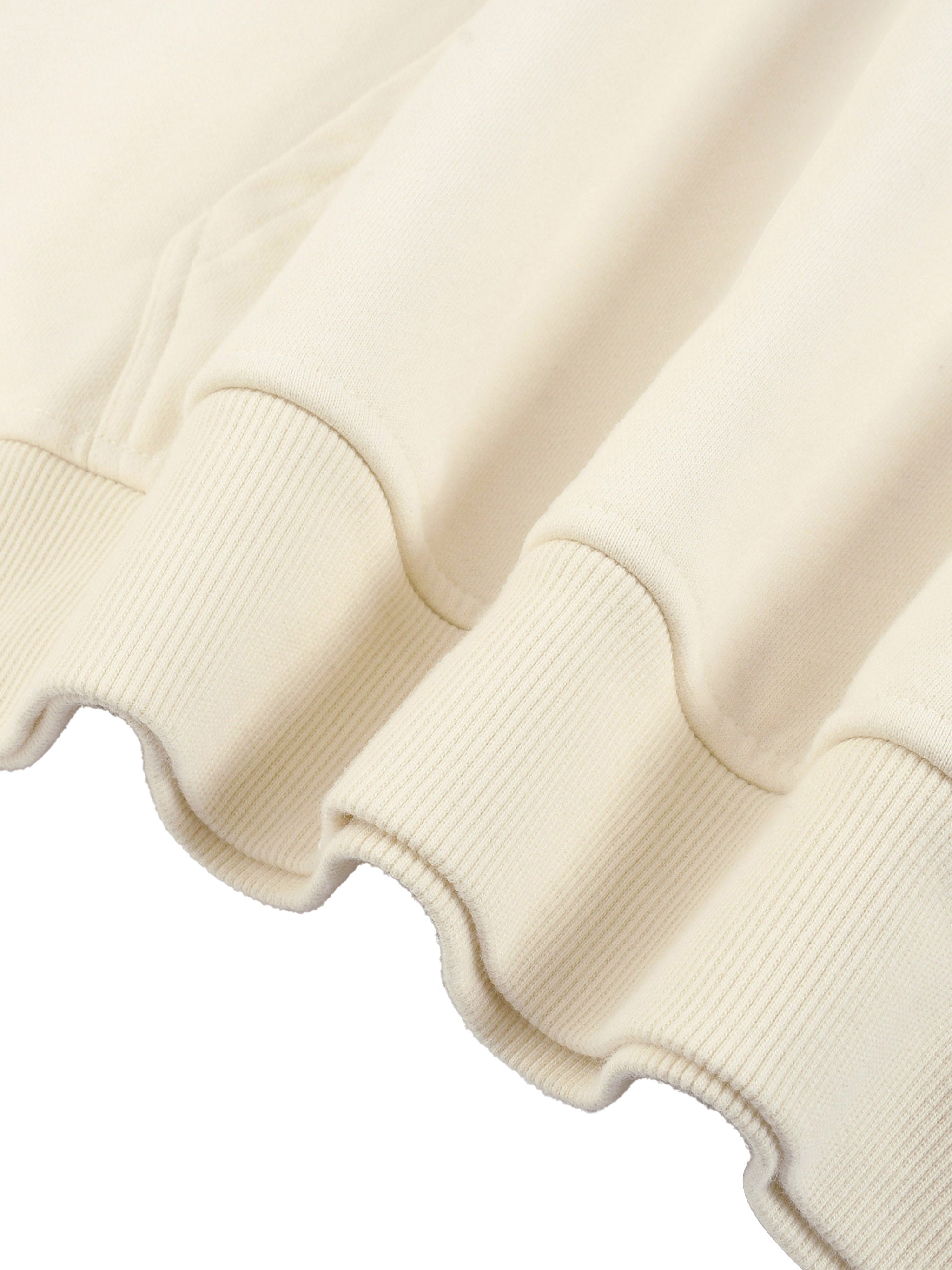 Soft Noodle Energy Tape Raw Edge Double Layered Hoodie