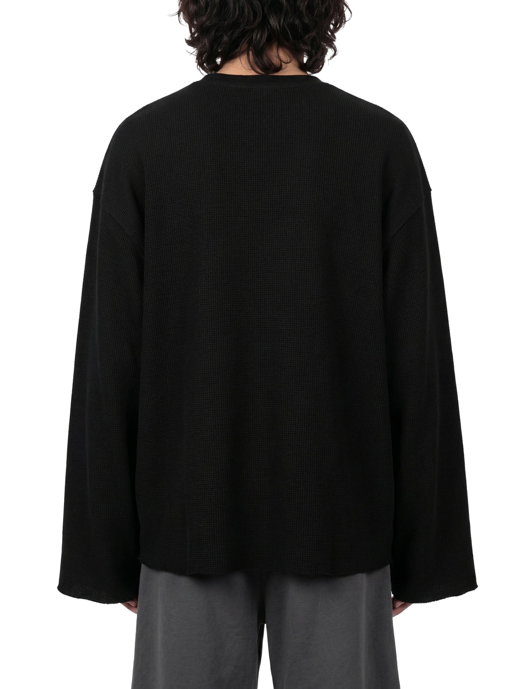 Simple Waffle Raw Edge T-Shirt
