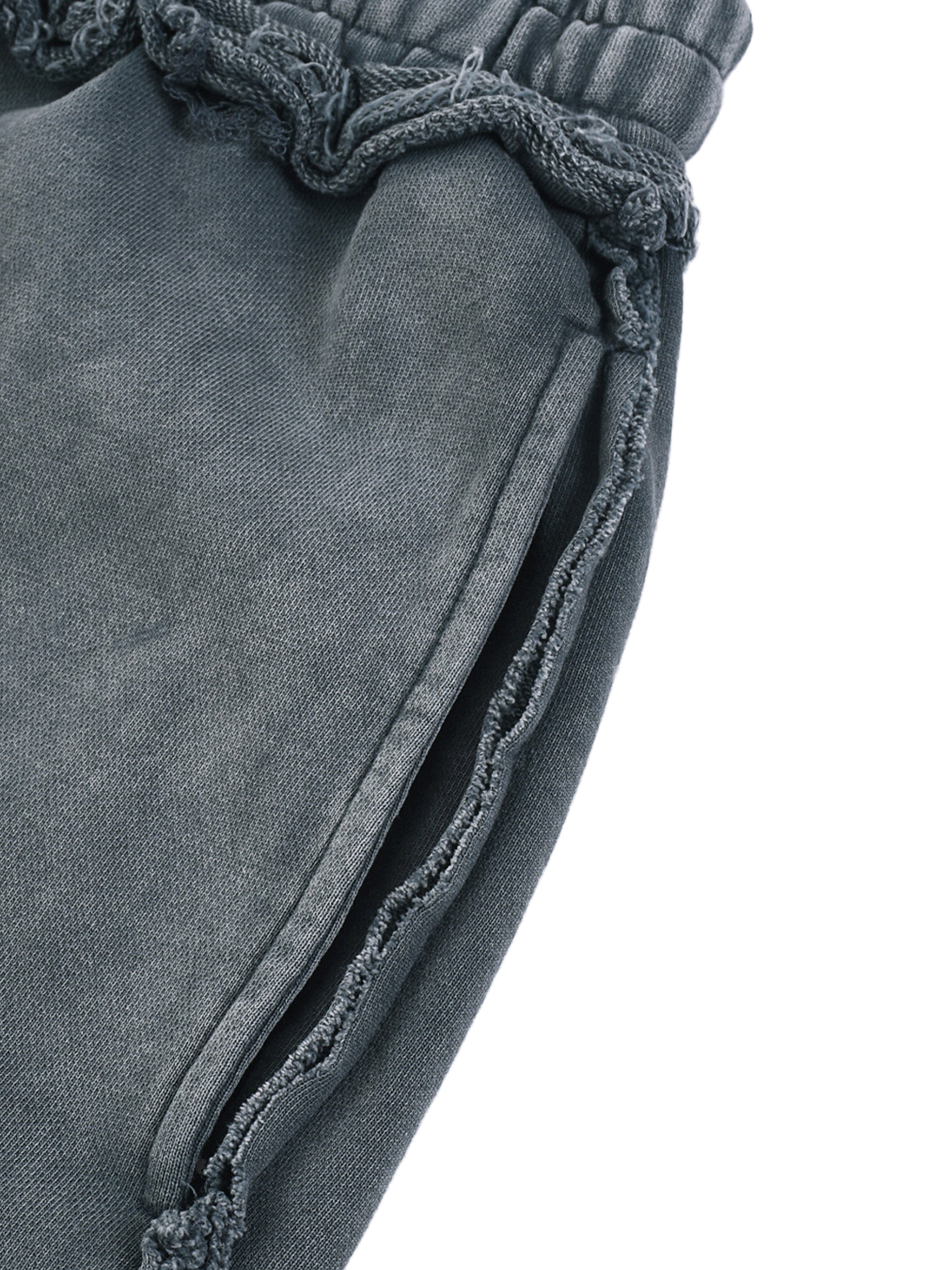 Mineral Wash Raw Edge Shorts