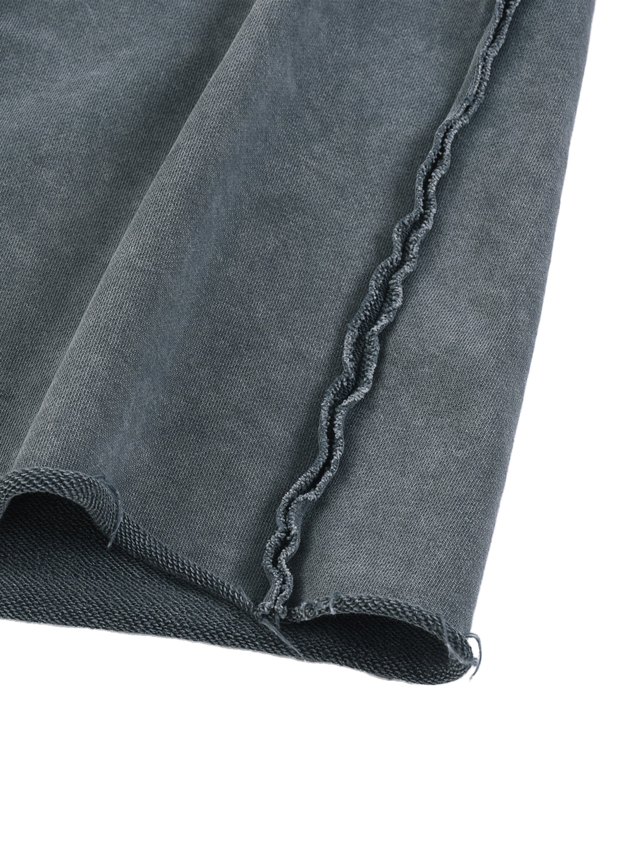 Mineral Wash Raw Edge Shorts