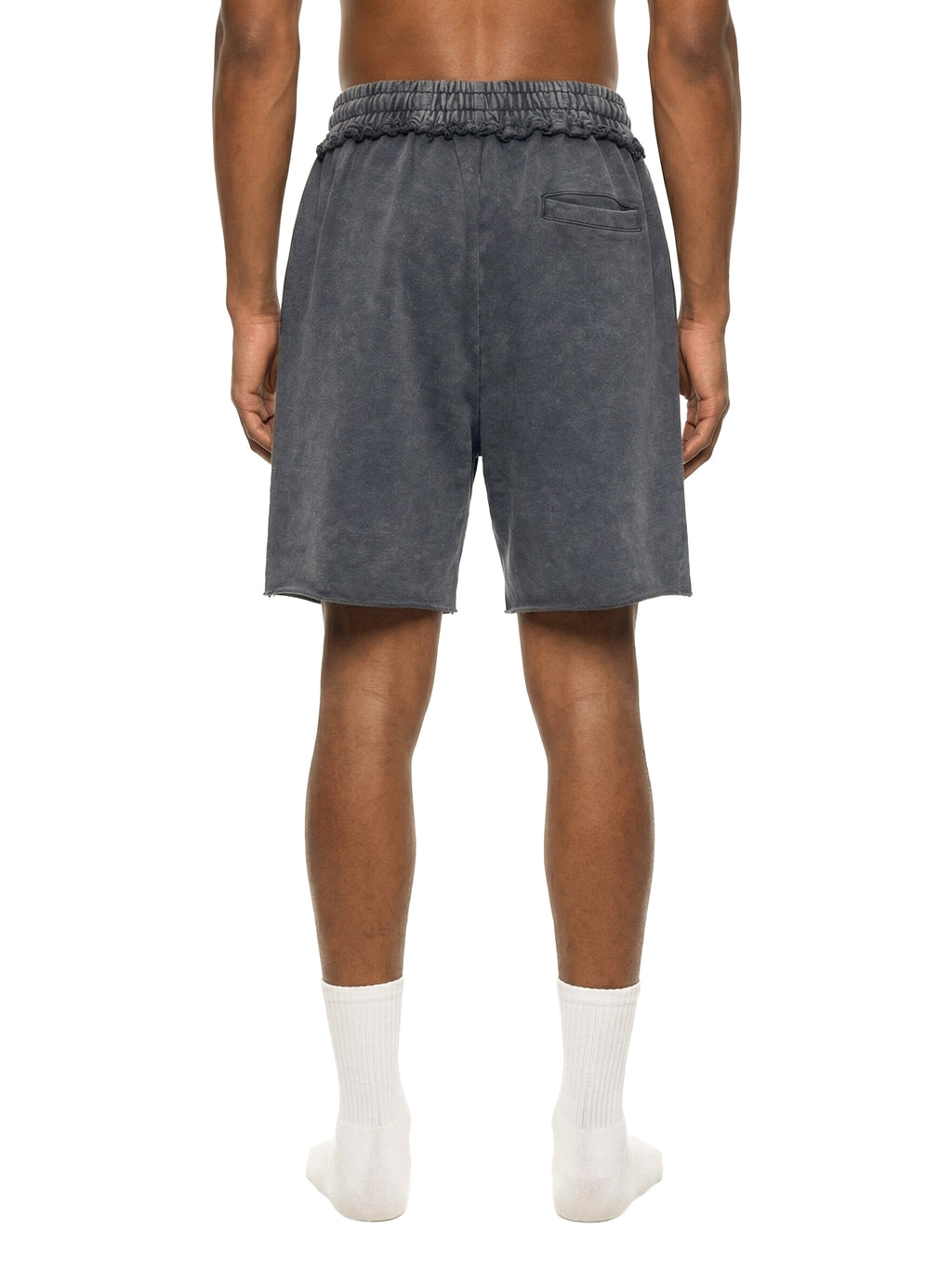 Mineral Wash Raw Edge Shorts