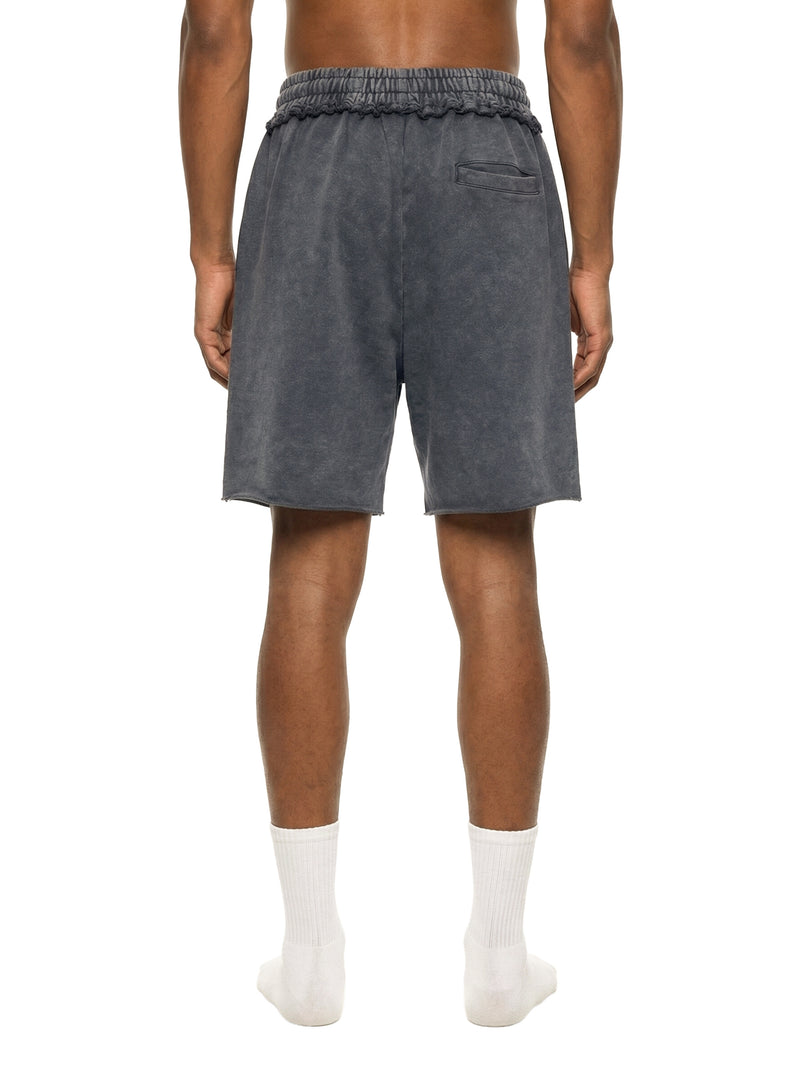 Mineral Wash Raw Edge Shorts